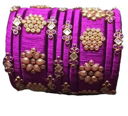 Marvelous Set of 10 Silk Thread Bangles