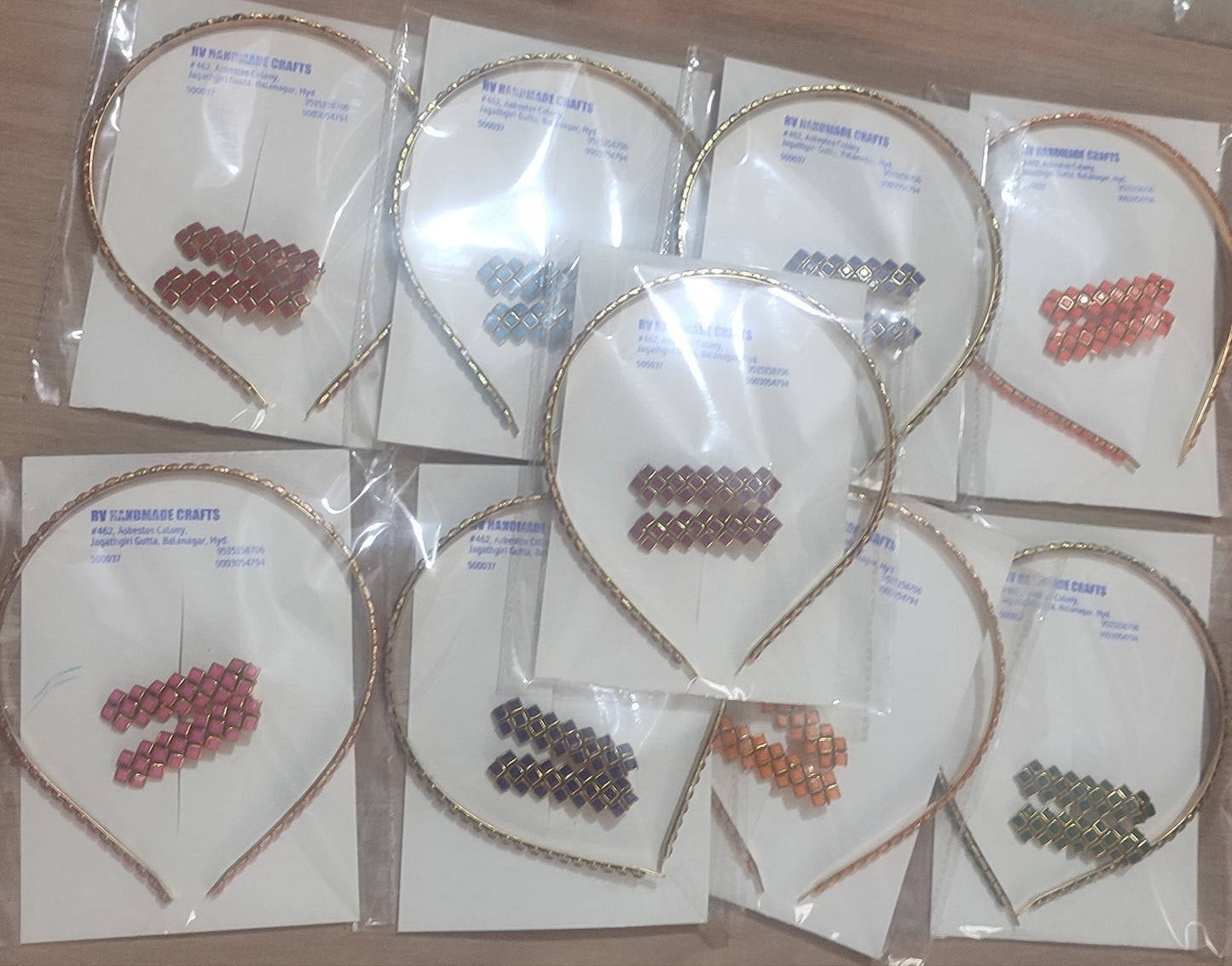 Appealing Kundan Stone Head Band with Alligator Clips
