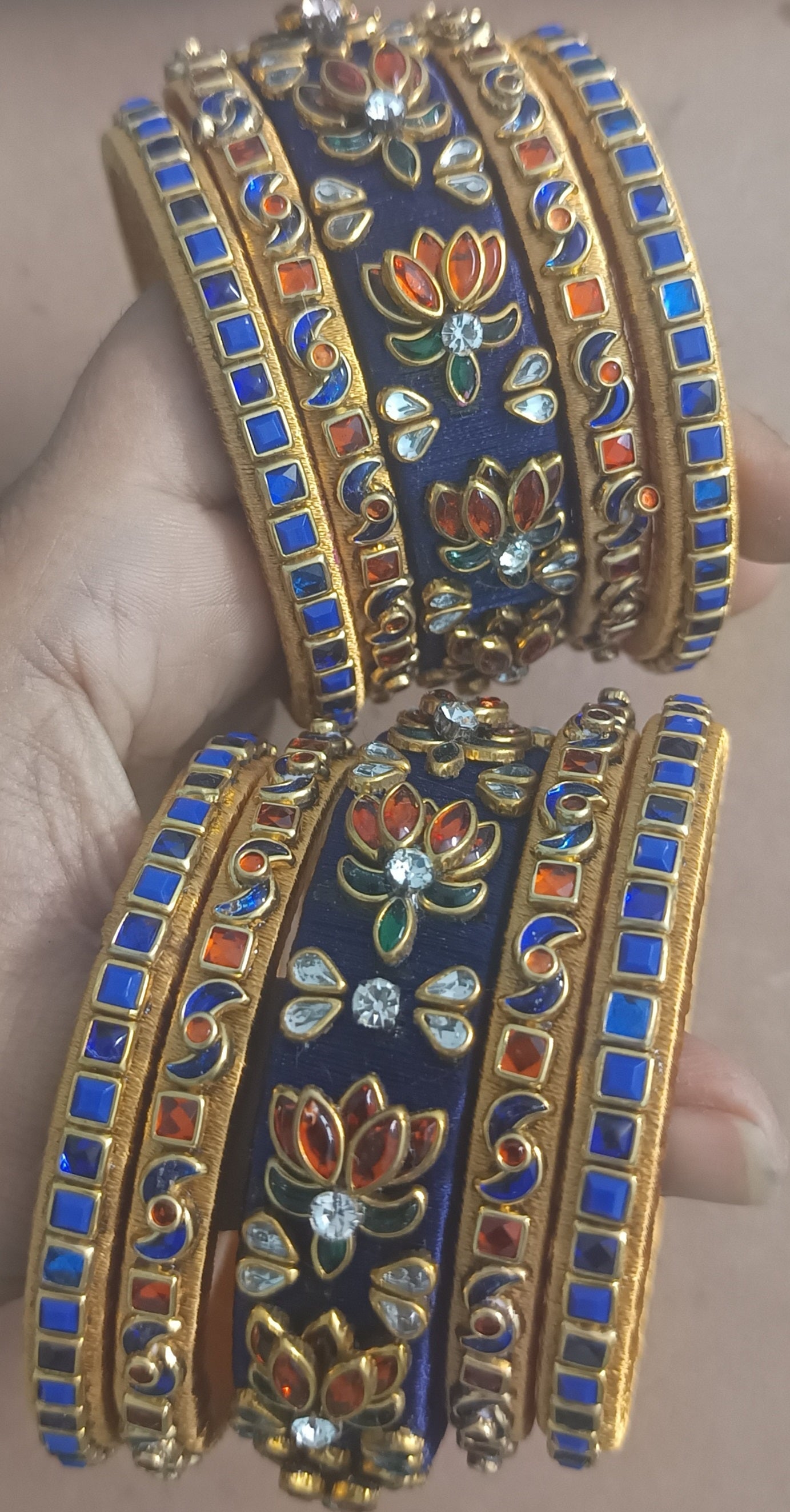 Marvelous Set of 10 Silk Thread Bangles