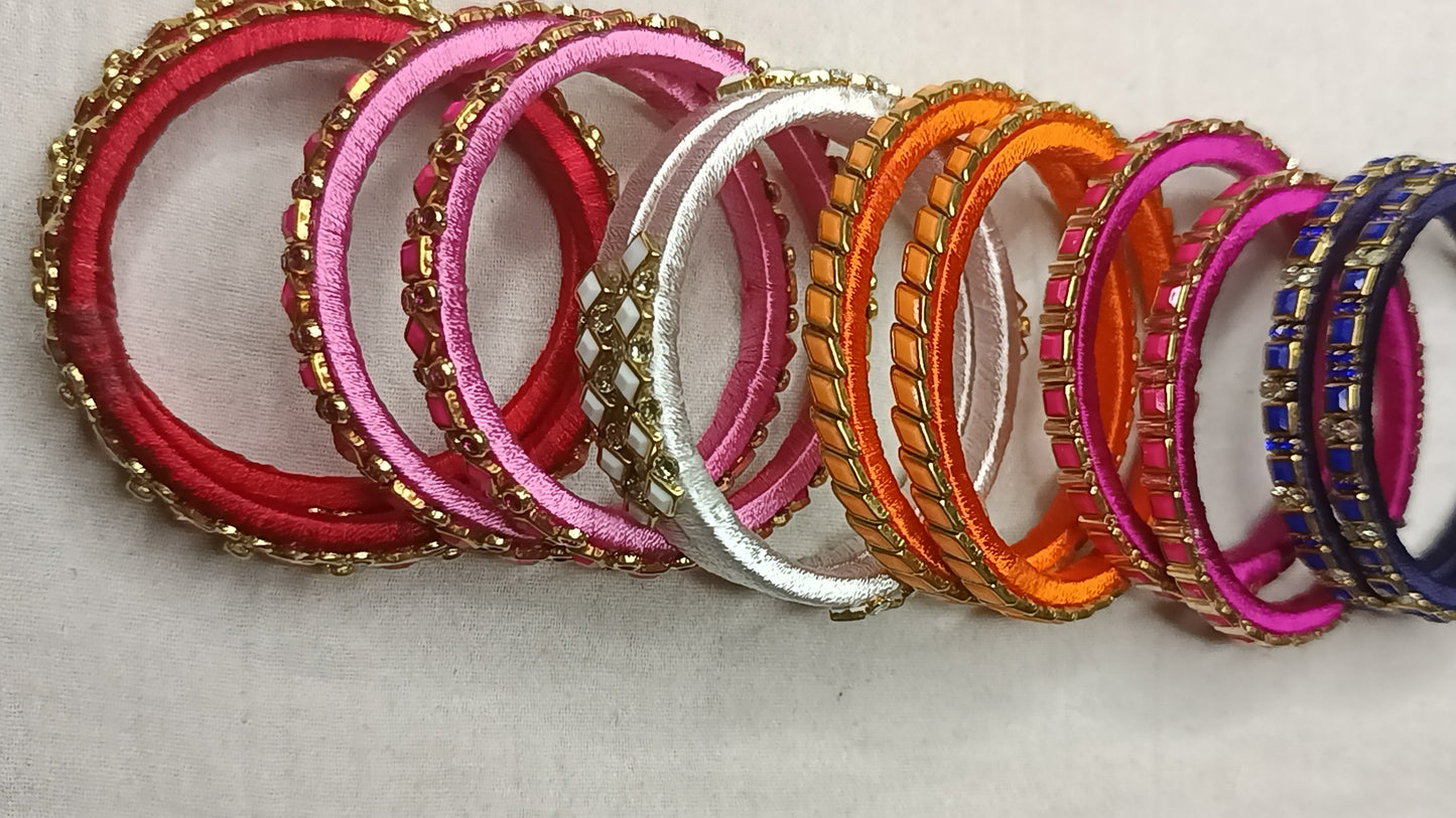 Lovely Pair of Silk Thread Bangles