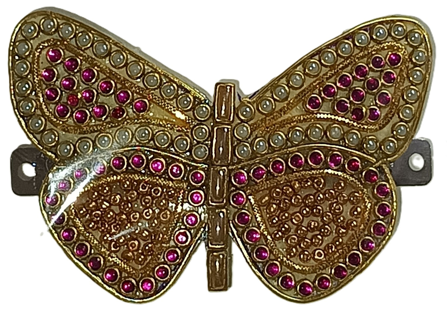 Beautiful Butterfly Shaped Kundan Stone Center Hair clip