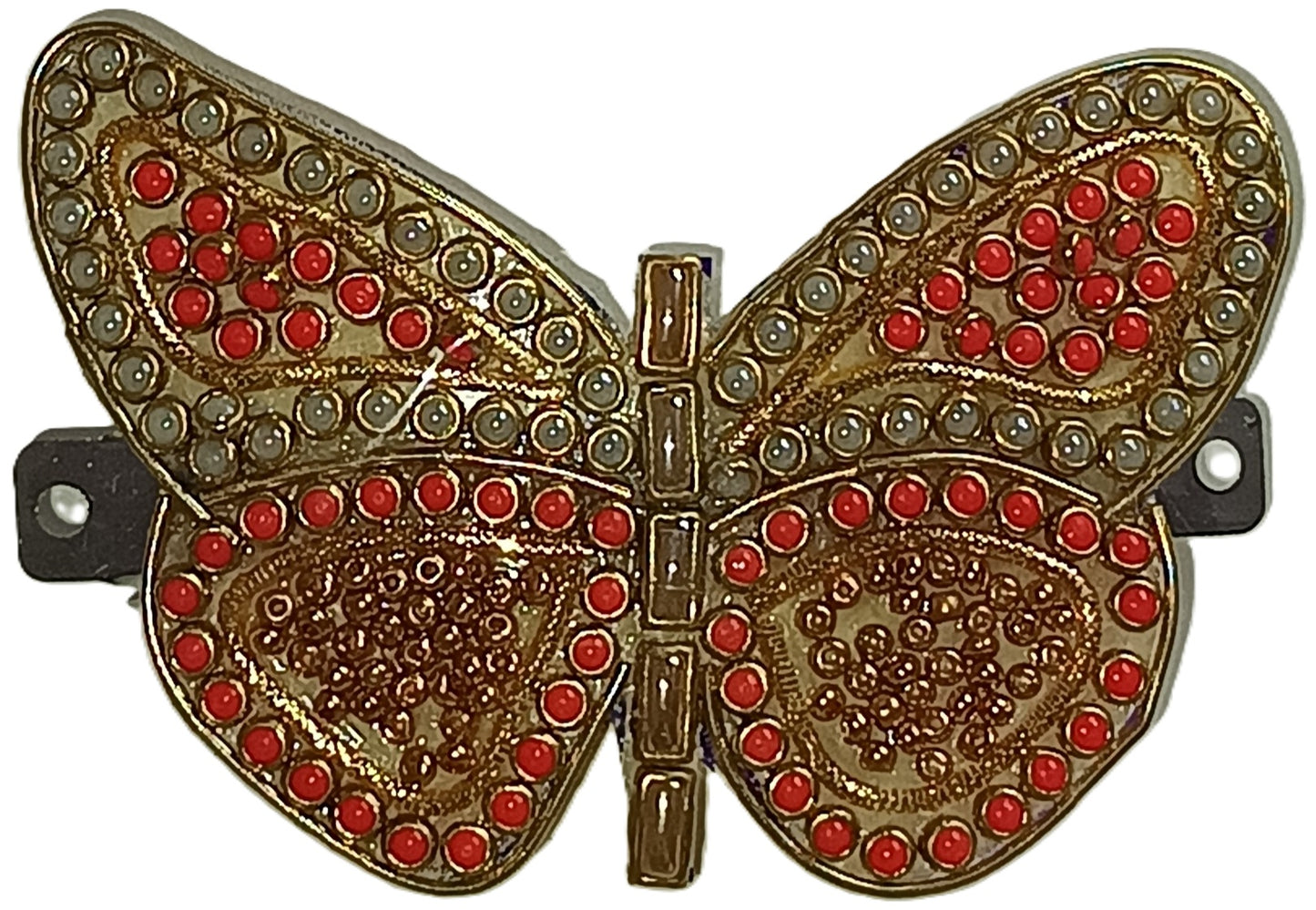 Beautiful Butterfly Shaped Kundan Stone Center Hair clip
