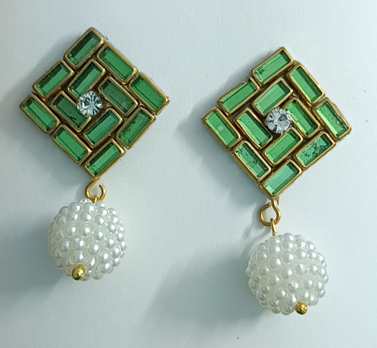 Classy kundan Stone Earrings-Swasthik (Pair)