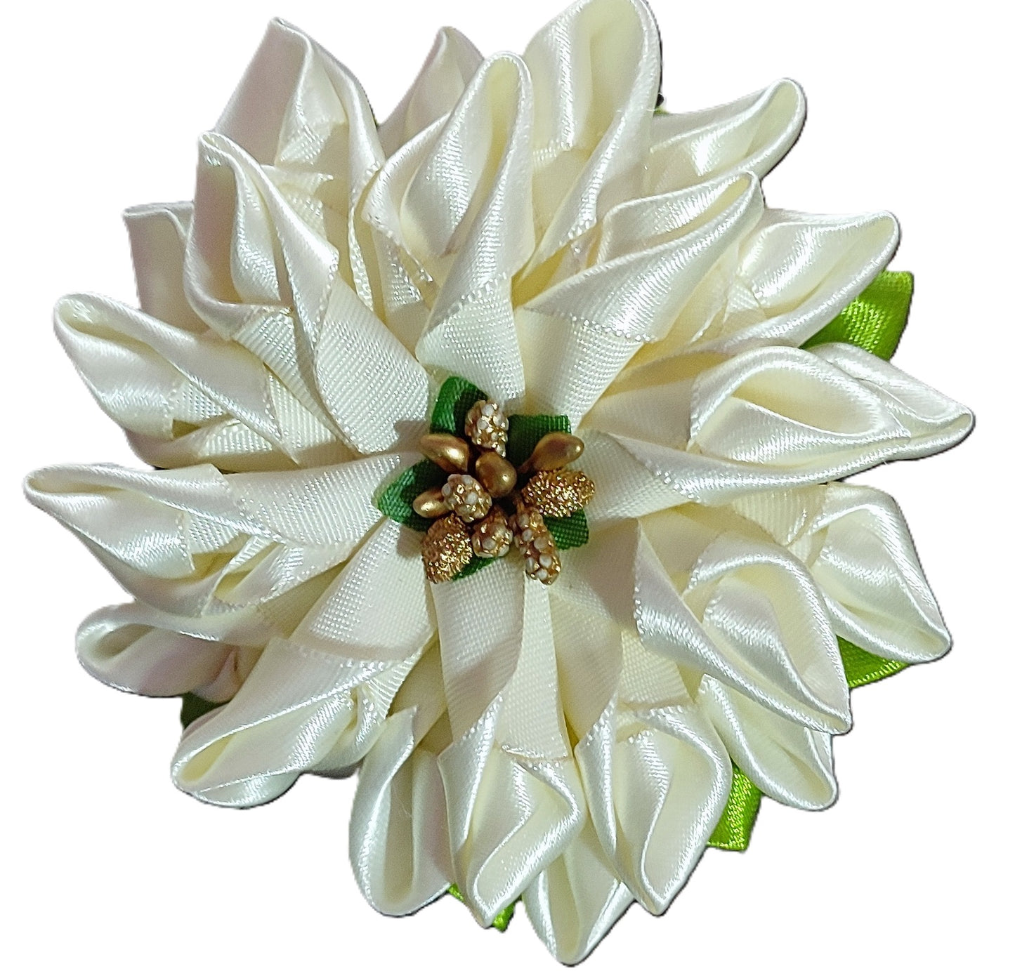 Grand Looking Shell Shaped Ribbon Hair Clip (Single Piece)