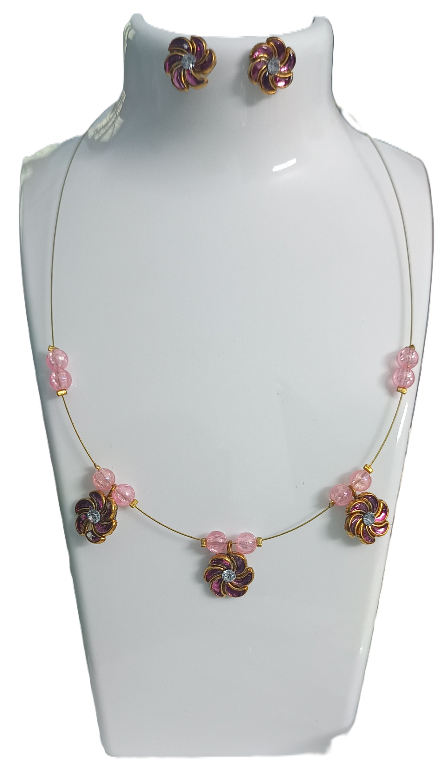 Intriguing Invisible Chain with Kundan Stones