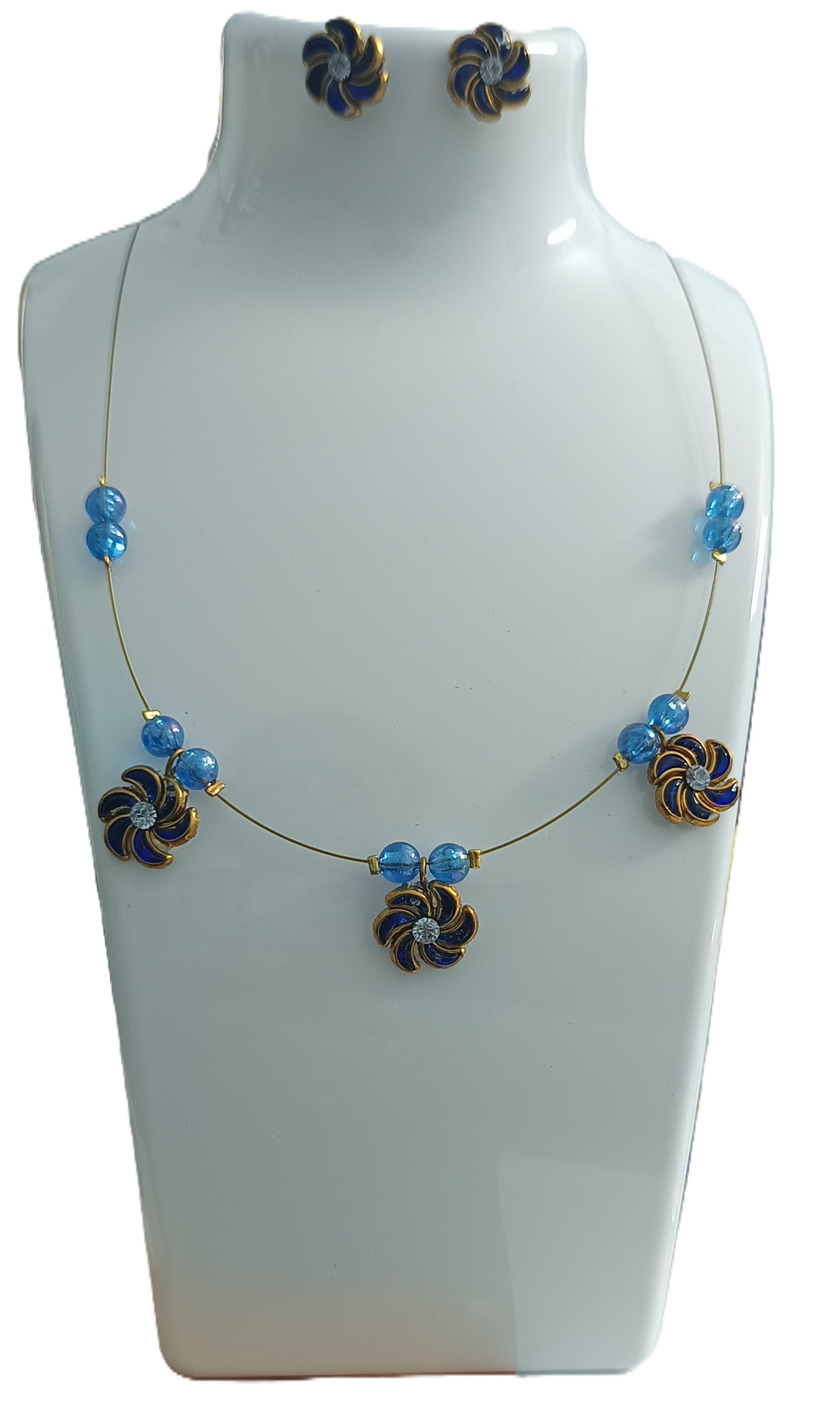 Intriguing Invisible Chain with Kundan Stones