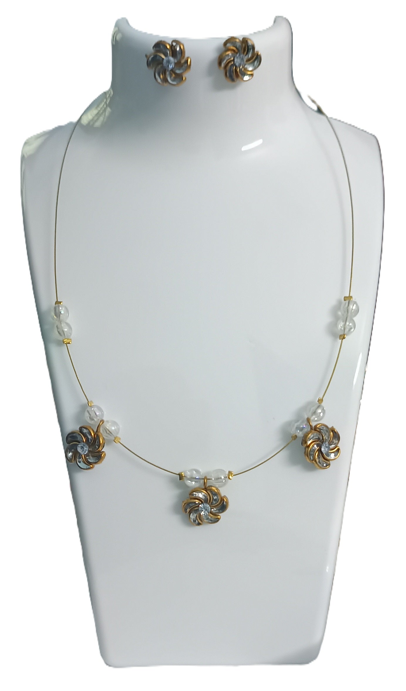 Intriguing Invisible Chain with Kundan Stones