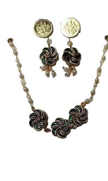 Alluring Kundan Stone Choker and Earrings set