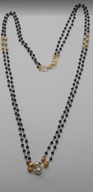 Marvelous Mangalsutra with Pearl Beads (Double Layered)