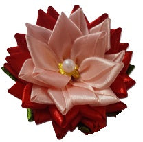 Well Formed Narrow Ribbon Flower Hair Clip (Single Piece)