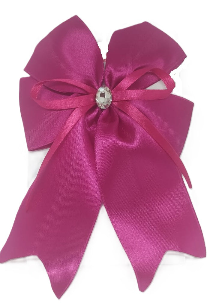 Stunning Satin Ribbon Pig Tail Bow hair clip (Single Piece)