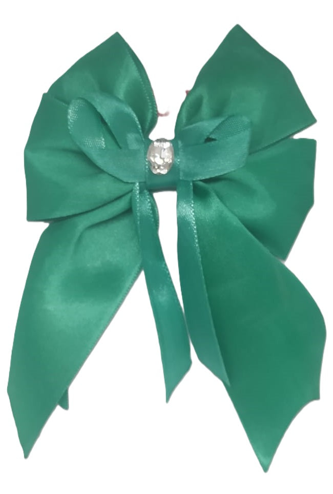 Stunning Satin Ribbon Pig Tail Bow hair clip (Single Piece)